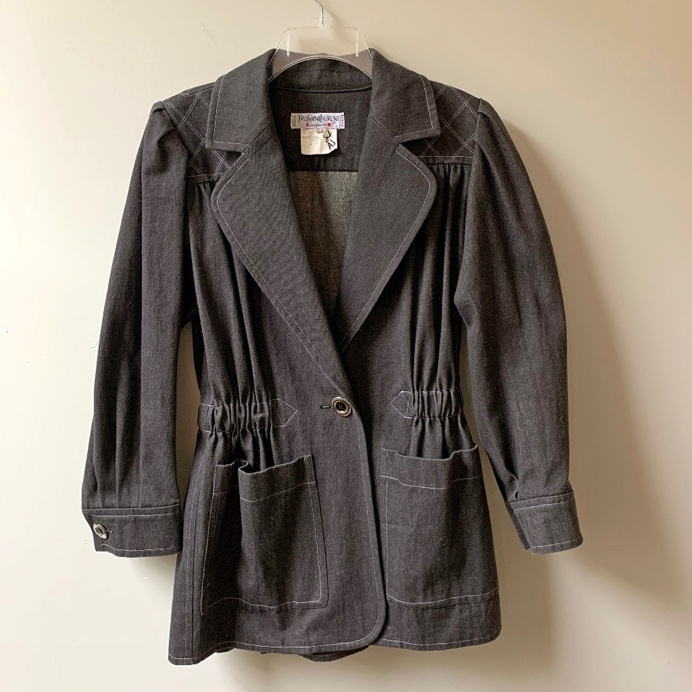YSL Vintage '80s Denim Jacket, Made in France